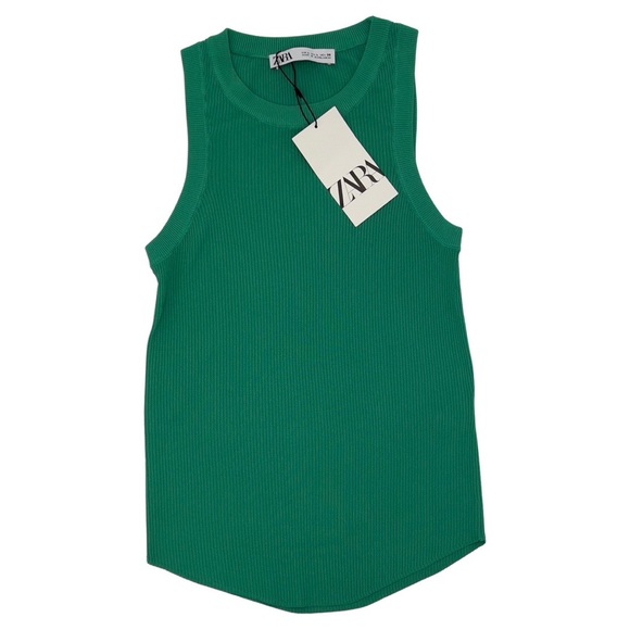 Zara Tops Zara Ribbed Tank Top Sizel Nwt Poshmark